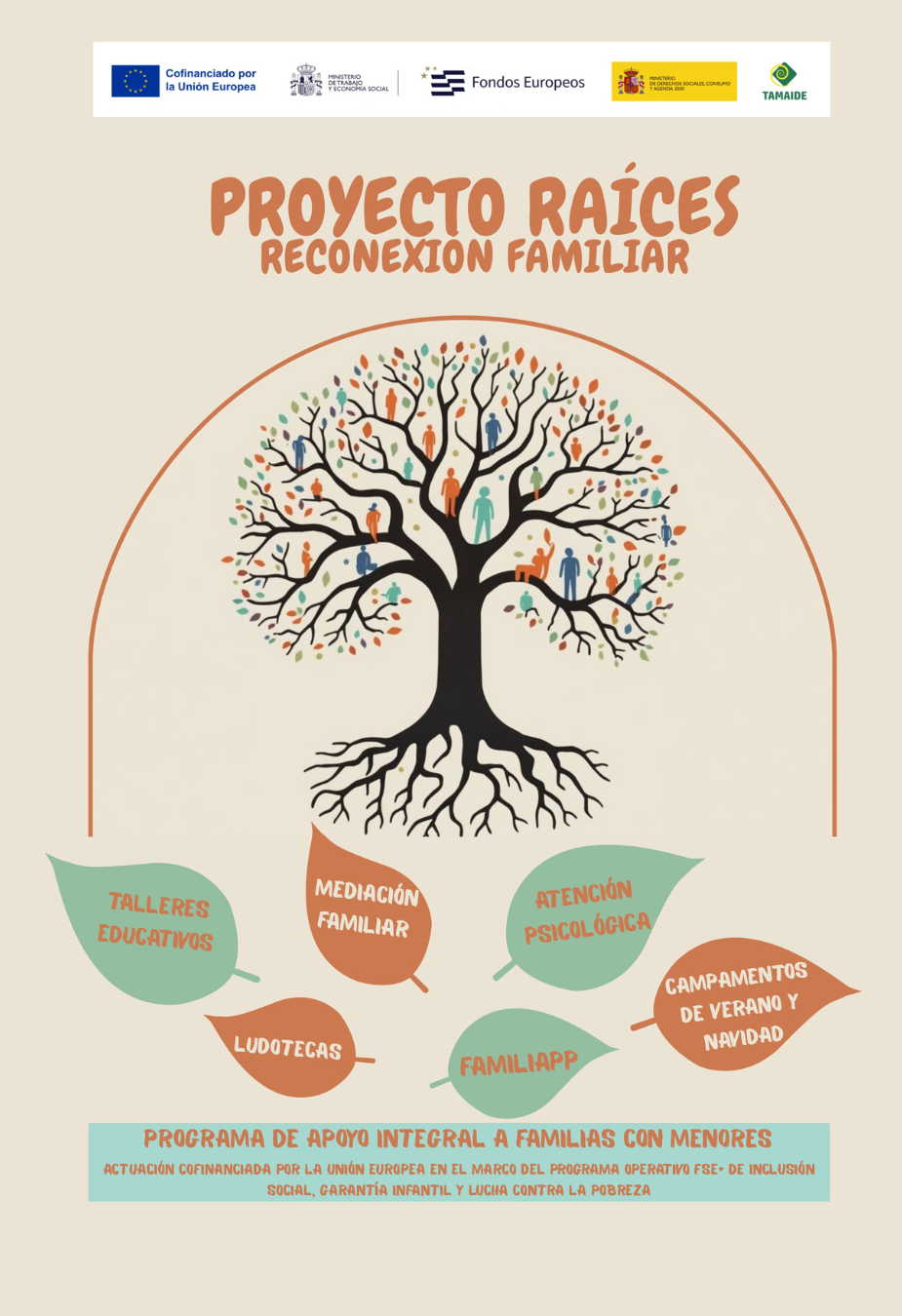 Tríptico Proyecto Raíces